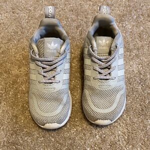 Adidas Kids Light Gray Sneakers